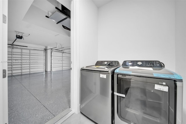 1212 NW 35th Pl, Cape Coral, FL 33993 - clothes washing area featuring independent washer and dryer and a garage