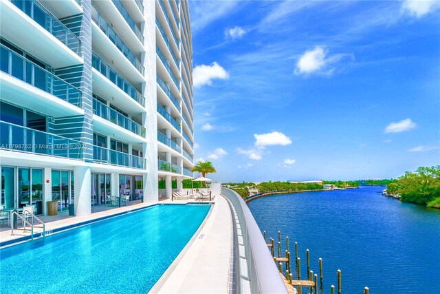 1180 N Federal Hwy Unit 1407, Fort Lauderdale, FL 33304 - community pool featuring a water view
