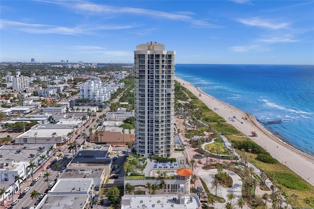 7330 Ocean Ter Unit 8-C, Miami Beach, FL 33141 - aerial overview of property's location featuring extended coastline and nearby urban area