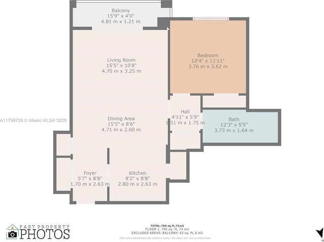 2650 SW 37th Ave Unit 906, Miami, FL 33133 - property floor plan
