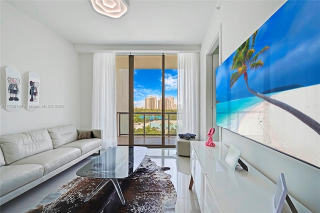 view of living area