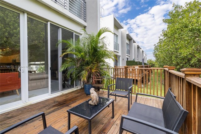2475 NE 135th St, North Miami, FL 33181 - view of wooden terrace