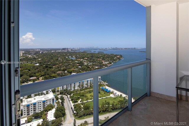 601 NE 36th St Unit 3101, Miami, FL 33137 - balcony with a city view and a water view