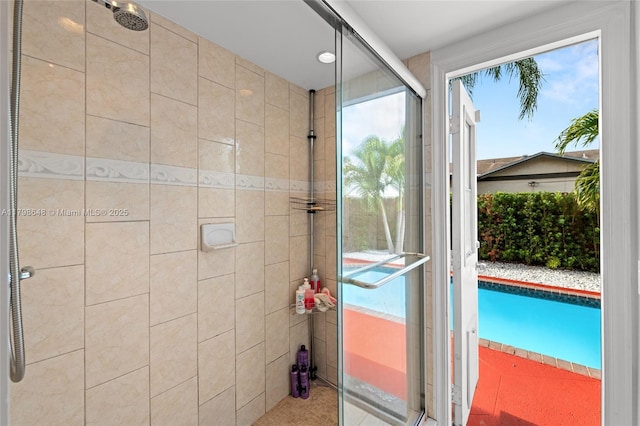 3865 NW 1st Pl, Deerfield Beach, FL 33442 - full bathroom with a stall shower