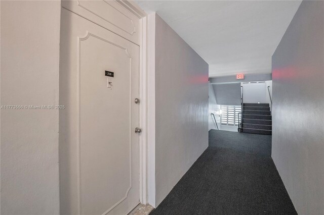 922 NE 199th St Unit 206, Miami, FL 33179 - corridor with carpet