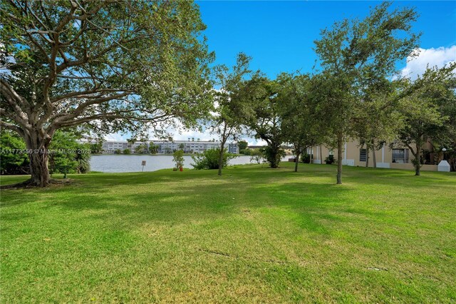 922 NE 199th St Unit 206, Miami, FL 33179 - view of green lawn featuring a water view