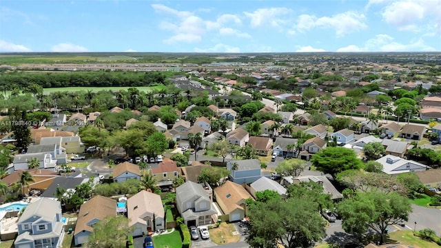 aerial view of residential area