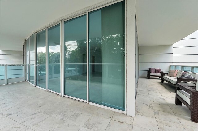 balcony with an outdoor living space