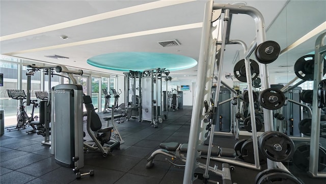 view of gym