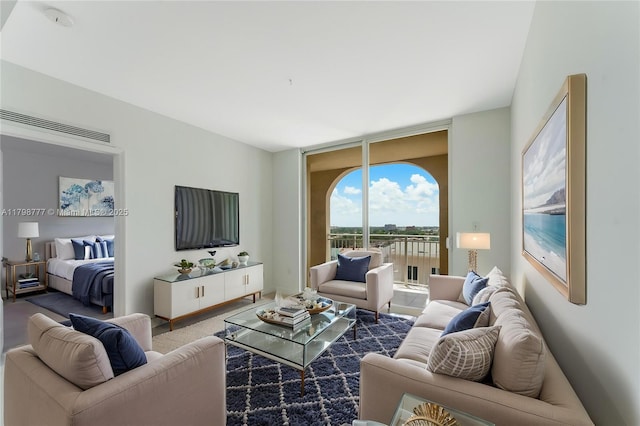 2425 SW 27th Ave Unit 1408, Miami, FL 33145 - living area featuring expansive windows