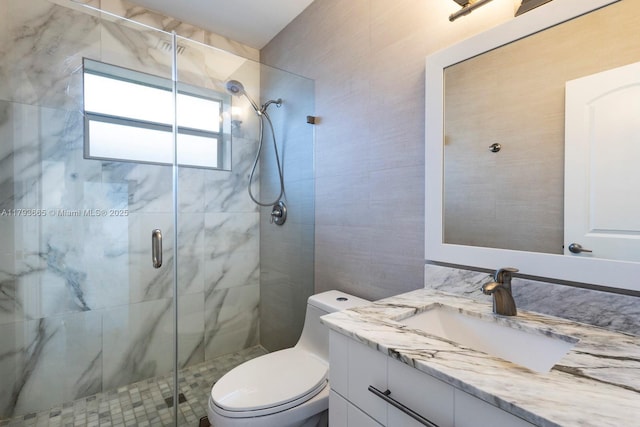11210 SW 181st St, Miami, FL 33157 - full bath featuring toilet, a shower stall, and vanity
