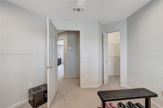 12672 Tucano Cir, Boca Raton, FL 33428 - unfurnished bedroom featuring baseboards, light carpet, and a spacious closet
