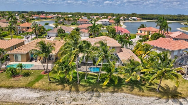 12672 Tucano Cir, Boca Raton, FL 33428 - aerial view of residential area with a pool and a large body of water