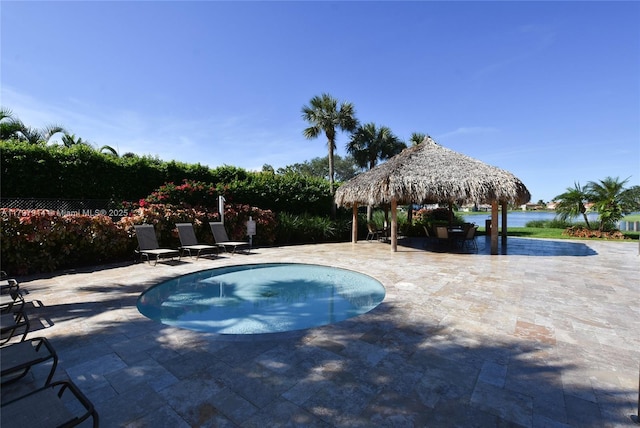 12672 Tucano Cir, Boca Raton, FL 33428 - swimming pool with a patio area and a gazebo