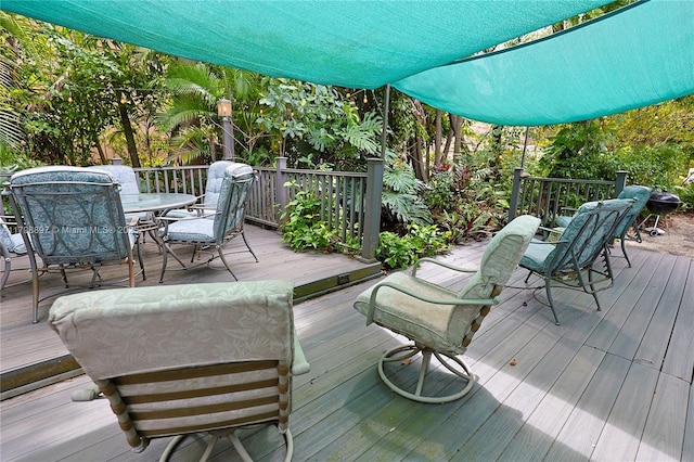 10610 SW 103rd St, Miami, FL 33176 - wooden deck featuring outdoor dining space