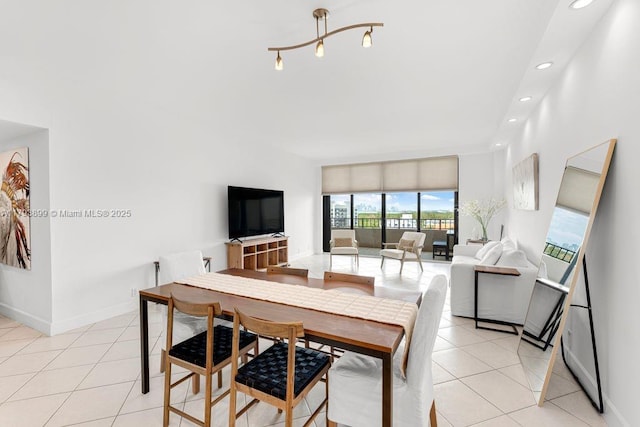 151 Crandon Blvd Unit 926, Key Biscayne, FL 33149 - dining space featuring recessed lighting, baseboards, and light tile patterned floors