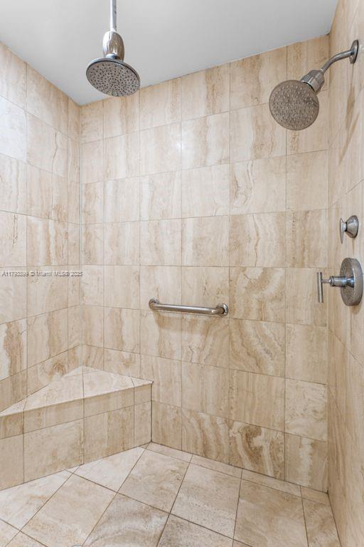 151 Crandon Blvd Unit 926, Key Biscayne, FL 33149 - full bathroom featuring a tile shower and tile patterned floors