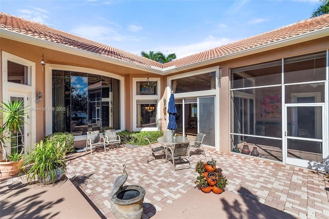 8100 Muirhead Cir, Boynton Beach, FL 33472 - view of patio featuring outdoor dining area