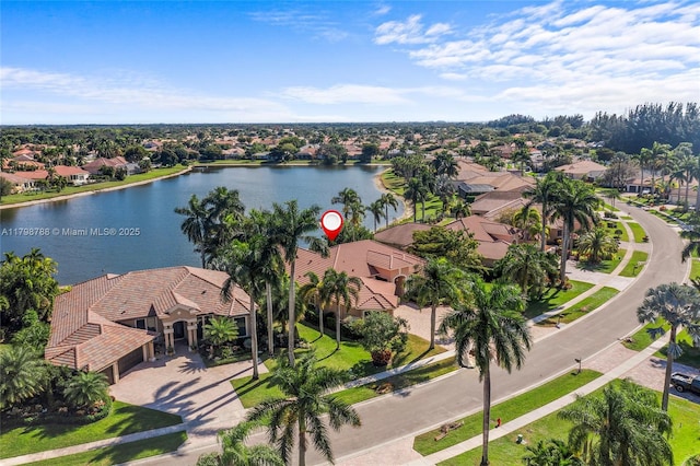 8100 Muirhead Cir, Boynton Beach, FL 33472 - aerial perspective of suburban area with a large body of water