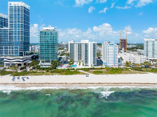 6917 Collins Ave Unit 607, Miami Beach, FL 33141 - view of urban area with waterfront with a beach