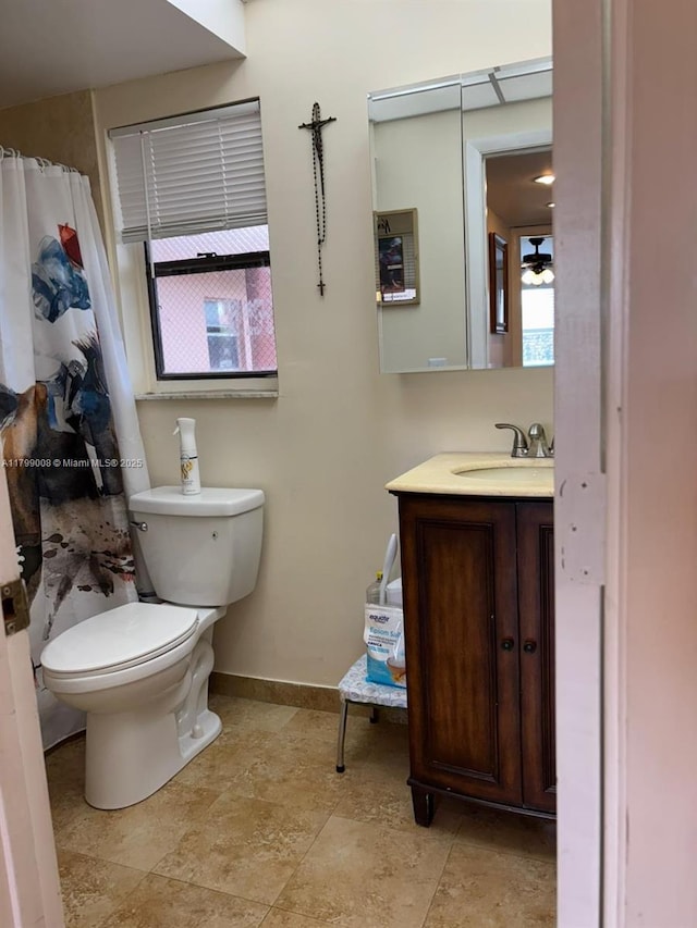 9420 Sunrise Lakes Blvd Unit 106, Sunrise, FL 33322 - full bath featuring vanity, a shower with curtain, and stone finish floors
