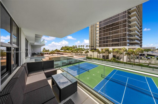 9801 Collins Ave Unit 5S, Bal Harbour, FL 33154 - view of tennis court