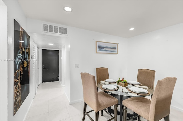 1840 Jefferson Ave Unit 103, Miami Beach, FL 33139 - dining space with light tile patterned floors and recessed lighting