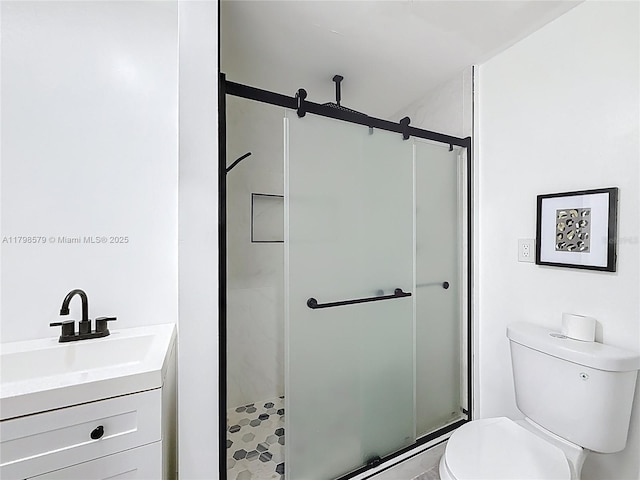 10227 SW 53rd Ct, Cooper City, FL 33328 - bathroom with toilet, a shower stall, and vanity