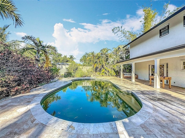 10227 SW 53rd Ct, Cooper City, FL 33328 - view of pool with a patio area and a fenced backyard