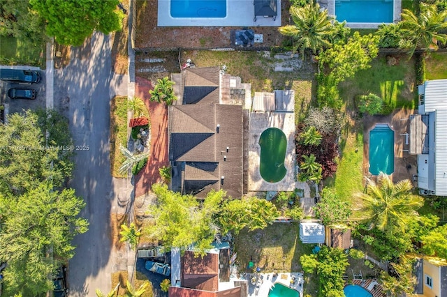 10227 SW 53rd Ct, Cooper City, FL 33328 - aerial view of property and surrounding area featuring a pool area