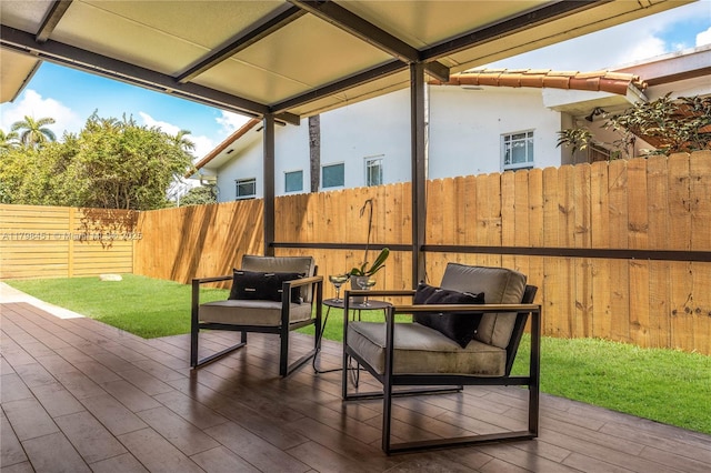 615 NE 115th St, Biscayne Park, FL 33161 - wooden deck featuring fence