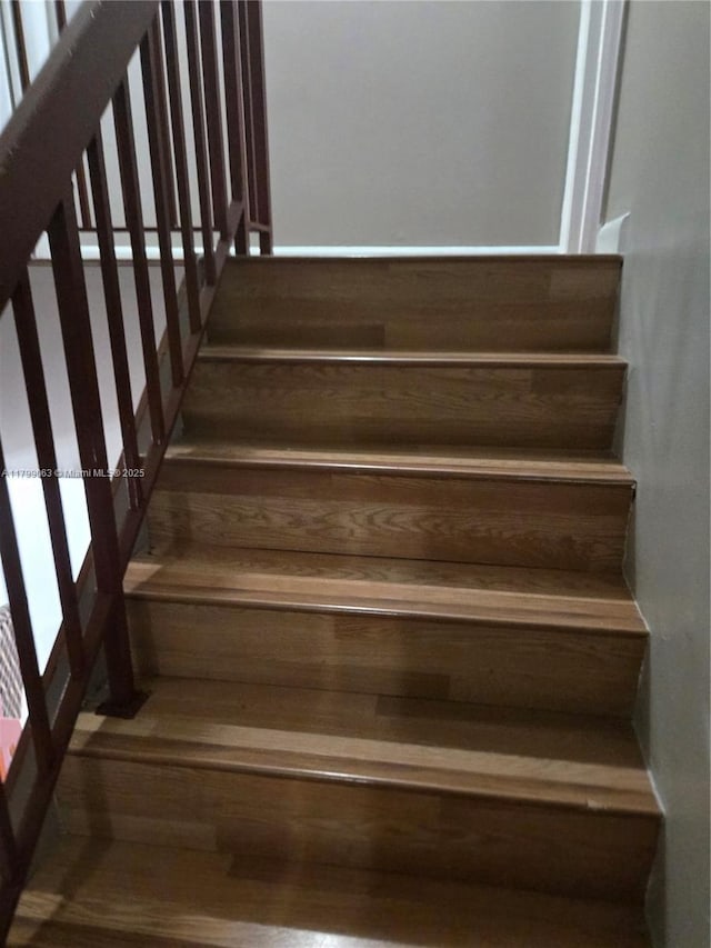 view of stairway