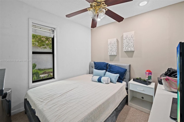 3215 NW 114th Ln, Coral Springs, FL 33065 - carpeted bedroom with a ceiling fan