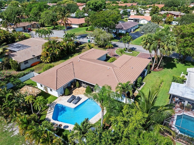 3215 NW 114th Ln, Coral Springs, FL 33065 - aerial view of residential area with a pool