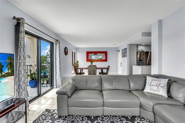 2201 Brickell Ave Unit 77, Miami, FL 33129 - living area with light tile patterned flooring