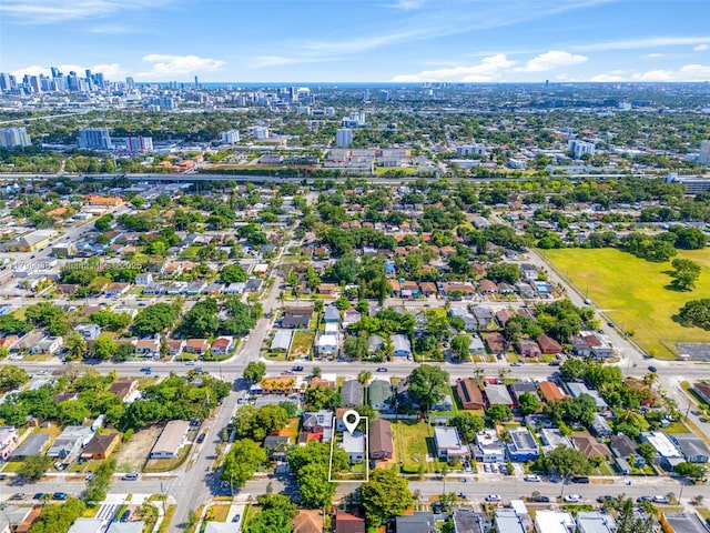1824 NW 47th St, Miami, FL 33142 - aerial overview of property's location with nearby urban area