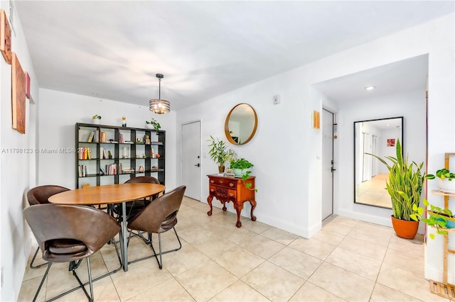 9456 SW 77th Ave Unit T6, Miami, FL 33156 - dining area with light tile patterned floors