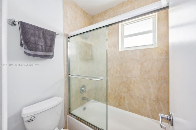 9456 SW 77th Ave Unit T6, Miami, FL 33156 - full bathroom featuring toilet and shower / bath combination with glass door