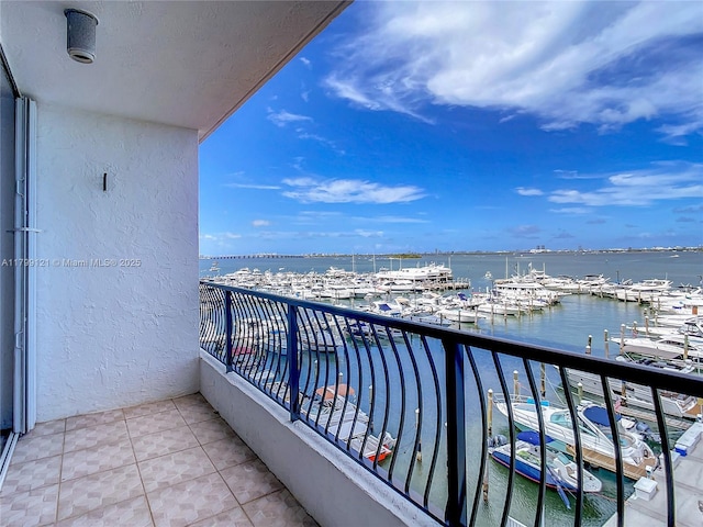 555 NE 15th St Unit 502, Miami, FL 33132 - balcony featuring view of marina and a water view