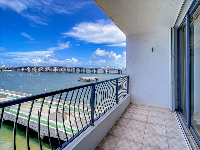 555 NE 15th St Unit 502, Miami, FL 33132 - balcony with a water view