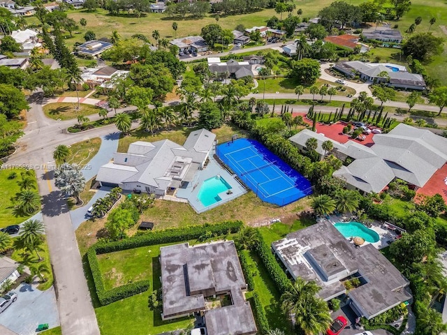 5715 Bayberry Ln, Tamarac, FL 33319 - aerial perspective of suburban area with a pool area