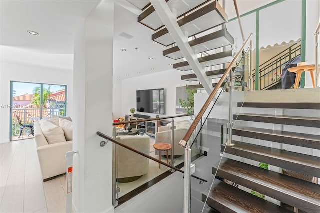 140 Jefferson Ave Unit 14020, Miami Beach, FL 33139 - stairs with recessed lighting