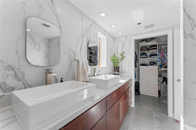 140 Jefferson Ave Unit 14020, Miami Beach, FL 33139 - full bathroom with a spacious closet and double vanity