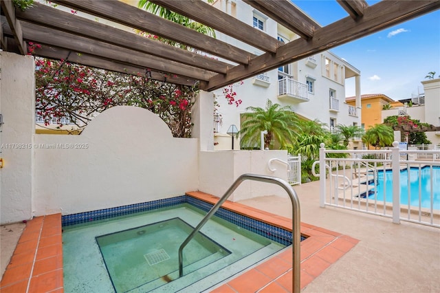 140 Jefferson Ave Unit 14020, Miami Beach, FL 33139 - view of swimming pool featuring a hot tub and a patio