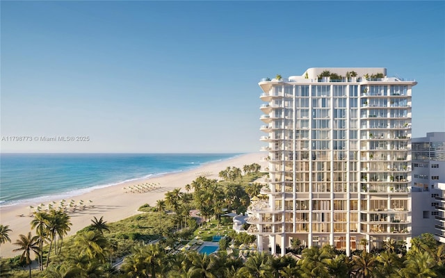 1671 Collins Ave Unit 15A, Miami Beach, FL 33139 - water view with nearby beach