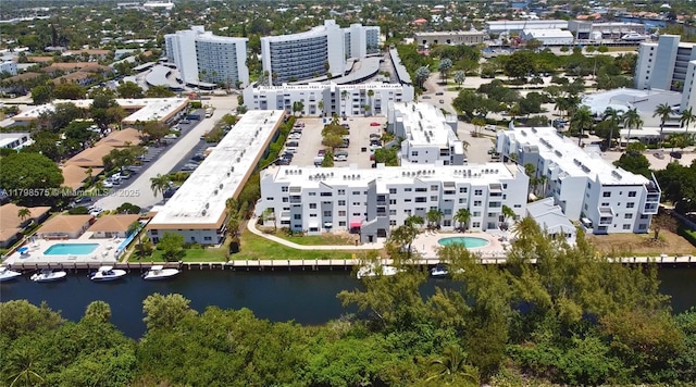 2840 NE 14th St Cswy Unit 408A, Pompano Beach, FL 33062 - view of urban area with a pool and a large body of water