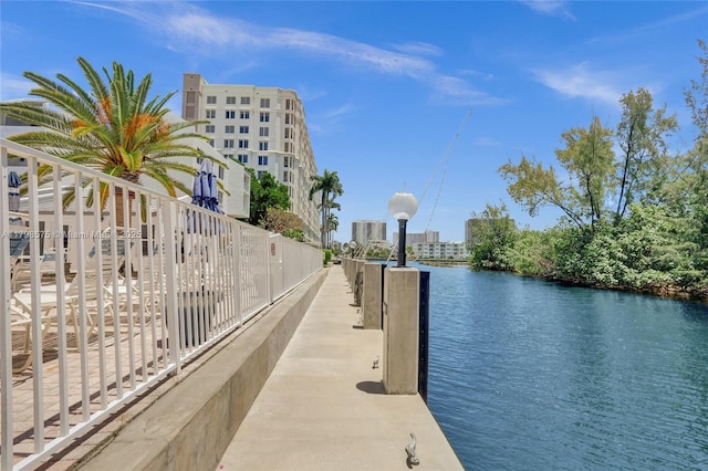 2840 NE 14th St Cswy Unit 408A, Pompano Beach, FL 33062 - dock featuring a water view