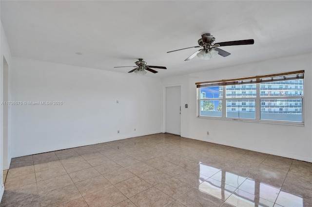 2840 NE 14th St Cswy Unit 408A, Pompano Beach, FL 33062 - tiled empty room with ceiling fan