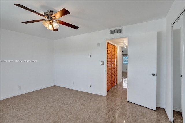 2840 NE 14th St Cswy Unit 408A, Pompano Beach, FL 33062 - empty room featuring ceiling fan and baseboards