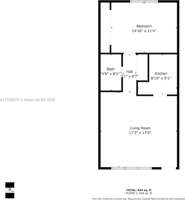 2840 NE 14th St Cswy Unit 408A, Pompano Beach, FL 33062 - room layout
